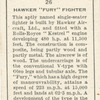 Hawker 'Fury' fighter.