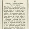 Short 'Sunderland' flying boat.