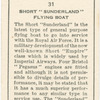 Short 'Sunderland' flying boat.