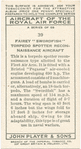 Fairey 'Swordfish' torpedo spotter reconnaissance aircraft.