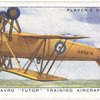 Avro 'Tutor' training aircraft (inverted).