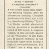 Avro 'Tutor' training aircraft (inverted).