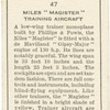 Miles 'Magister' training aircraft.