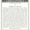 Rubber clothing.