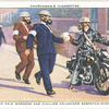 Air raid wardens and civilian volunteer despatch-rider.