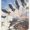 Representation of balloon barrage for defence of London.