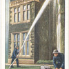 Light trailer fire-pump in action.