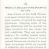 Medium trailer fire-pump in action.