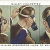 The civilian respirator - how to adjust it.