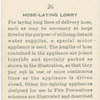 Hose-laying lorry.