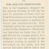 The service respirator.