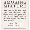 'Greys' smoking mixture. (Man smoking a pipe.)