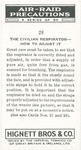 The civilian respirator - how to adjust it.