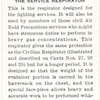 The service respirator.