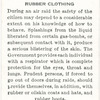Rubber clothing.