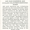 Air raid wardens and civilian volunteer despatch-rider.