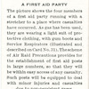 A first aid party.