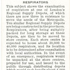 Supply depot for respirators.