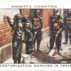 Decontamination workers in training.