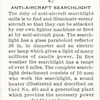 Anti-aircraft searchlight.