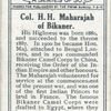 Maharajah of Bikaner.