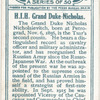 H.I.H. Grand Duke Nicholas.