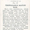 Unspillable match box.