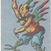 Ancient Chinese. [Thunder god in the shape of a cock].