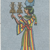 Ancient Egypt. [Egyptian goddess with sistra].