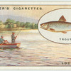 Trout fishing on Loch Leven, Kinross-shire.
