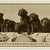 Ten puppies went out to dine