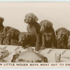 'Ten little nigger boys went out to dine.'