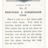Rescuing a submerged coin.