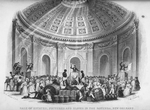 Sale of estates, pictures and slaves in the rotunda, New Orleans