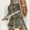 Arms and Armour. A Jutish warrior. 449 A.D. Time of landing of the Saxons.