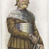 Arms and Armour. A Saxon in armour. 901 A.D. Time of King Alfred.
