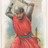 Arms and Armour. A soldier with a battle-axe. 1264. Time of Barons' War.