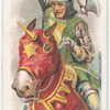Arms and Armour. A knight with a battle-axe. 1314. Time of Battle of Bannockburn.