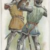 Arms and Armour. A sword and buckler combat. 1513. Time of Battle of Flodden.