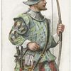 Arms and Armour. An archer. 1580. Time of Drake's Voyages.