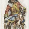 Arms and Armour. An officer of cavalry. 1704. Time of Battle of Blenheim.