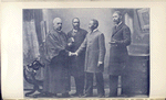 Bishop H. M. Turner receiving James M. Dwane, of South Africa - Bishop H. M. Turner, H. B. Parks, J. M. Dwane, J. S. Flipper