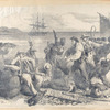 Scene on the coast of Africa. Sale of slaves by native chiefs