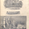Slave barracoon. Canoe for transporting the slaves from the barracoon to the ship. Capture of a slaver.