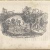 Fugitive slaves fleeing from slave catchers on horseback