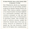 A gas-proof balloon shelter (French type).