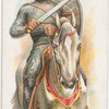 Arms and Armour. [A horseman in chain-mail.] 1170 A.D. Time of murder of Becket.