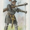 Arms and Armour. [A footsoldier with a hand-gun.] 1485. Time of Battle of Bosworth.