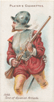 Arms and Armour. [A harquebusier.] 1588. Time of Spanish Armada.