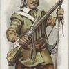 Arms and Armour. [A musketeer.] 1645. Time of Battle of Naseby.